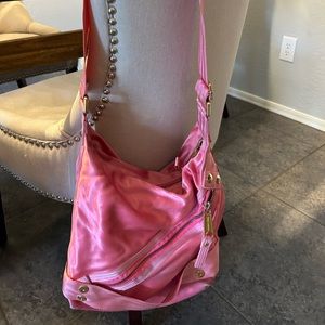 Juicy Couture Barbie Pink Satin & Gold Bag